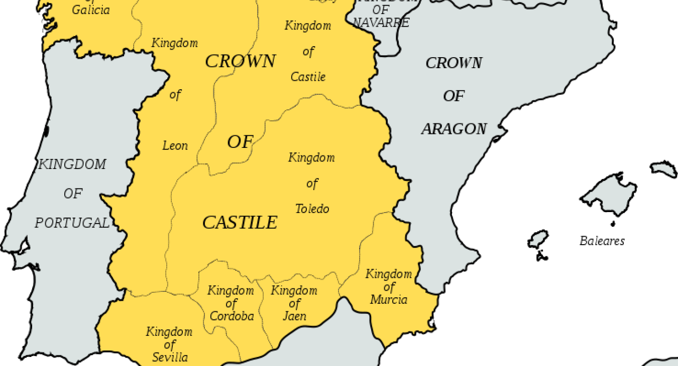 Map Of Medieval Spain Featured In The Luna Legacy By Paula Wynne
