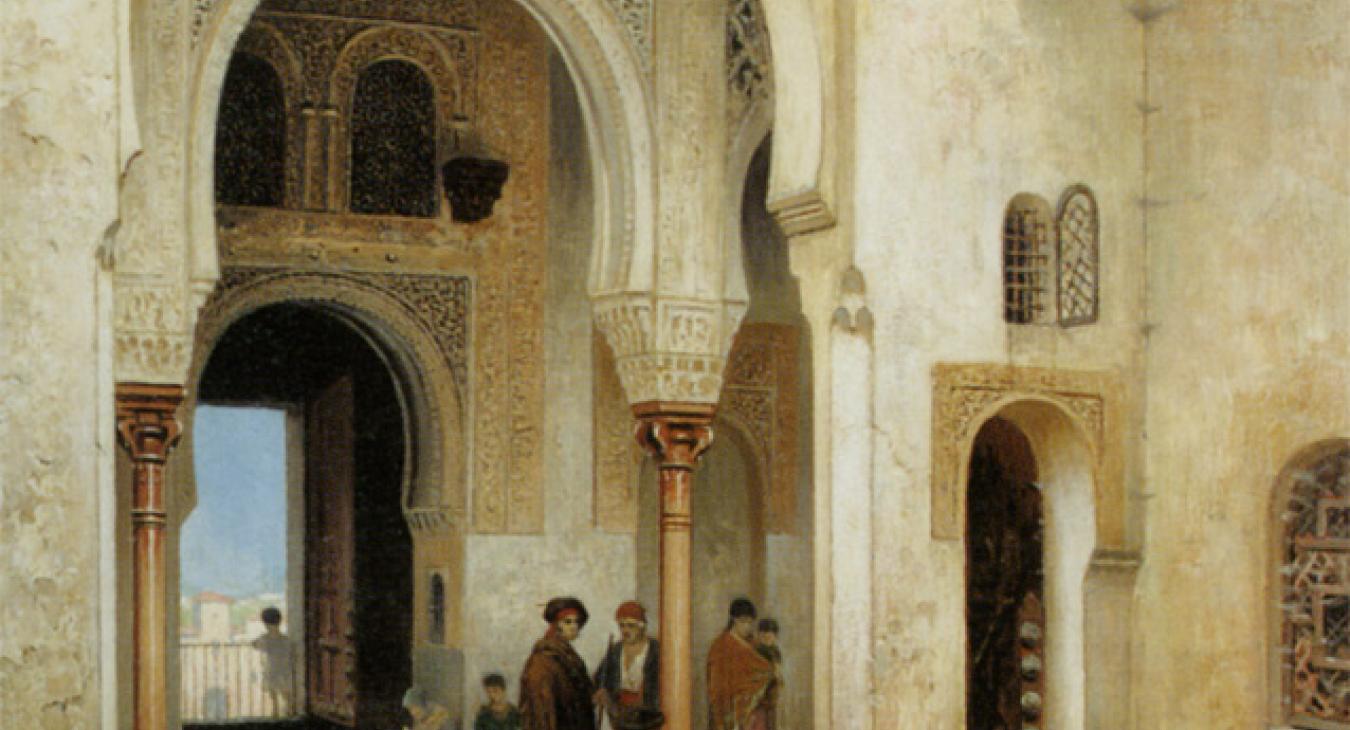 A Courtyard In Alhambra Palace The Luna Legacy Book By Paula Wynne.jpg